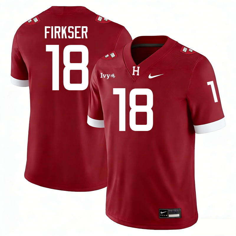 Harvard Crimson #18 Anthony Firkser College Football Jerseys,Uniforms Stitched-Crimson
